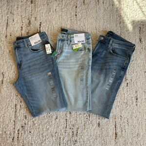 3 NEW Aeropostale Straight AERO2 Premium Athletic Coolmax Jeans 30X30 AERO Levis